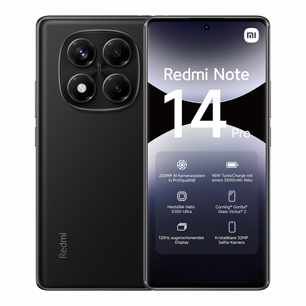 Redmi Note 14 Pro 8GB/256GB | Midnight Schwarz